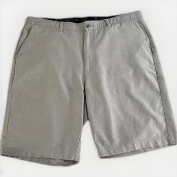 Pebble Beach Size 38 Men's Dry-Luxe Performance Golf Shorts Gray Stretch - Picture 1 of 5